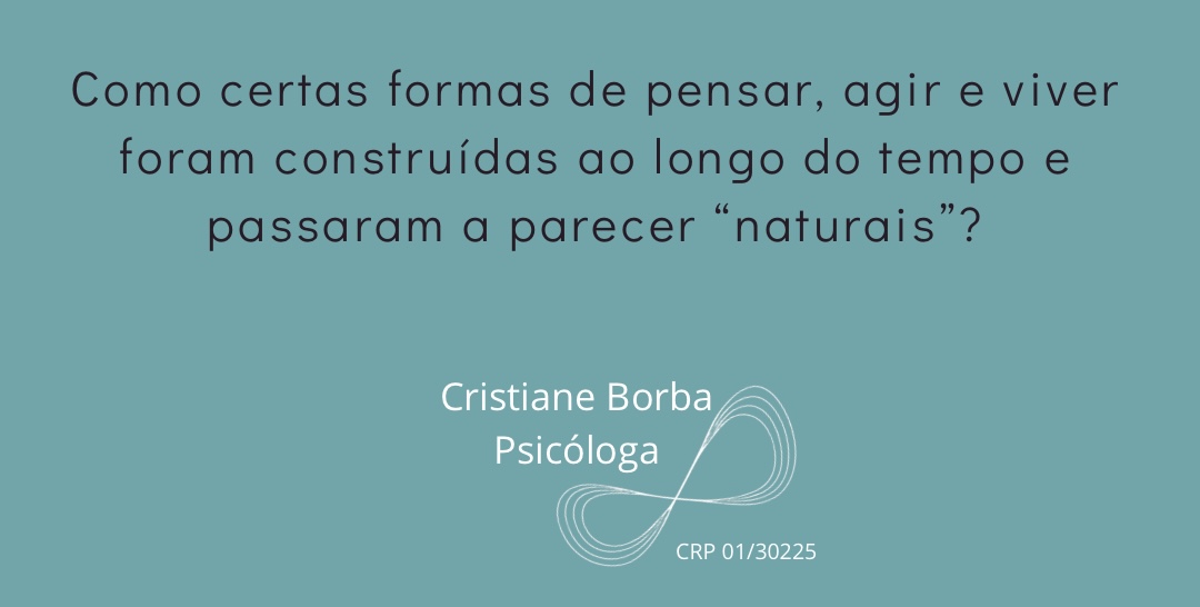 A Saúde mental é um retorno à própria história