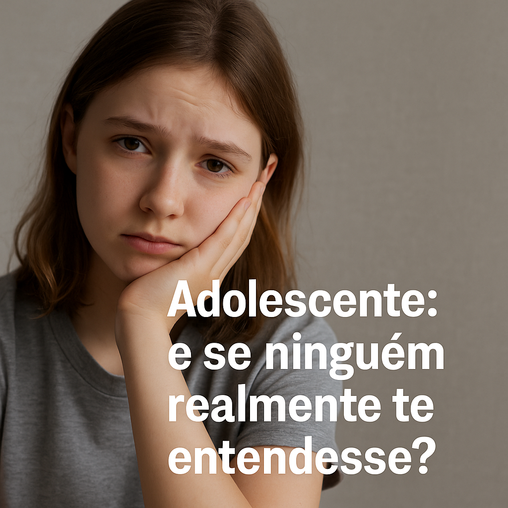 Adolescente, ninguém entende o que você sente? Eu posso ajudar