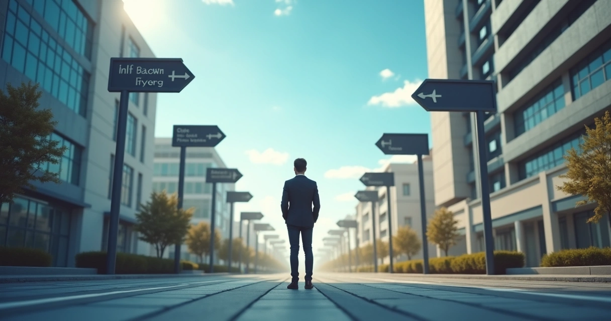 Pessoa trocando de direção em encruzilhada urbana 